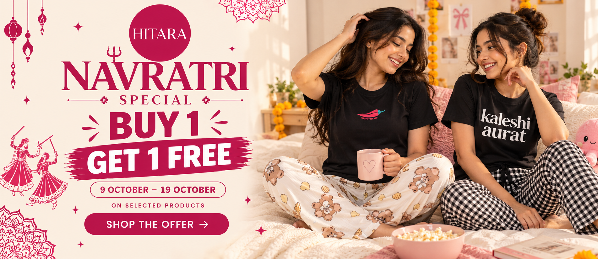 HITARA Navratri Buy 1 Get 1 Free Offer
